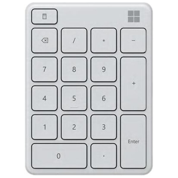 מקלדת מספרים אלחוטי Microsoft MS Number Pad White Bluetooth