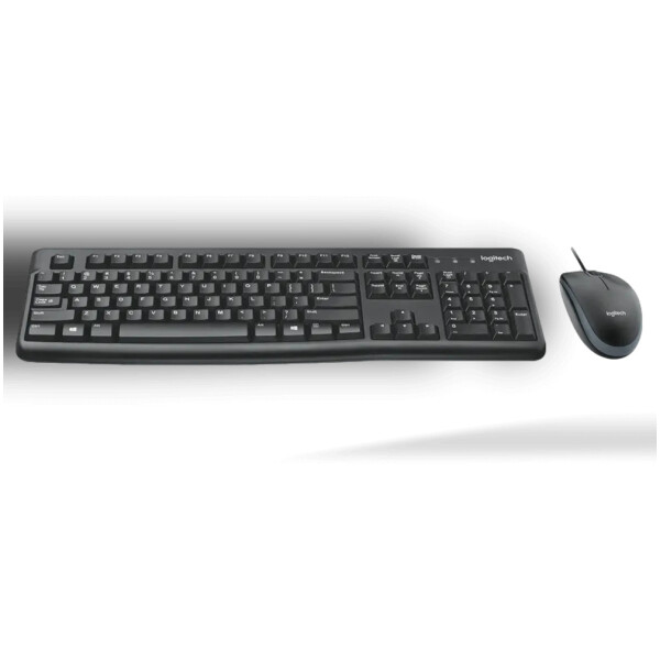 ⁦סט חוטי מקלדת ועכבר Logitech MK120 - צבע שחור, עברית/אנגלית⁩ – תמונה ⁦4⁩